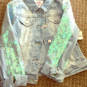 Sparkly jean jacket